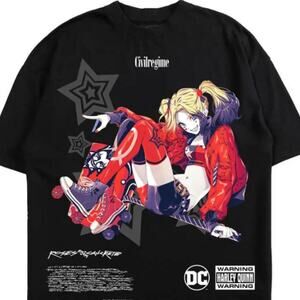 Civil harley quinn rose 199x oversized shirt in Medium